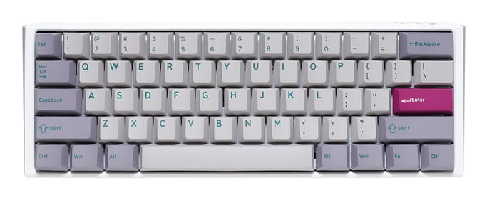Ducky One 3 Mini teclado Juego USB Inglés de EE. UU. Gris