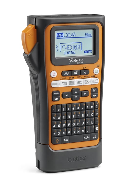 Brother PT-E310BTVP impresora de etiquetas Transferencia térmica 180 x 180 DPI 20 mm/s Inalámbrico y alámbrico HSE/TZe Bluetooth AZERTY