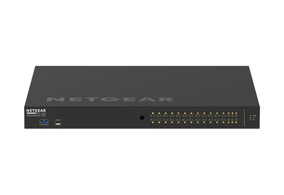 NETGEAR M4250-26G4XF-PoE+ Géré L2/L3 Gigabit Ethernet (10/100/1000) Connexion Ethernet, supportant l'alimentation via ce port (PoE) 1U Noir