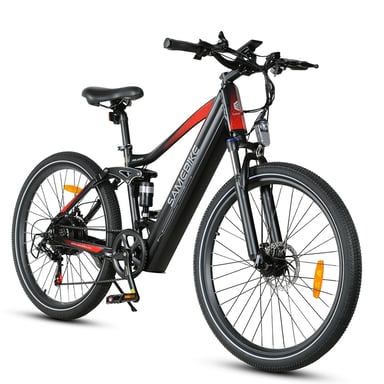 Samebike XD26-II Bicicleta eléctrica para adultos, 750 W, 26 pulgadas, suspensión total, batería de 48 V y 14 Ah