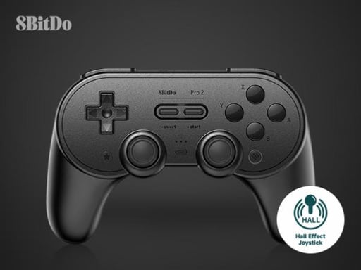 8BitDo PRO 2 Gamepad Hall Effect - Black New Edition