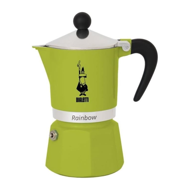 Cafetiere italienne - BIALETTI - RAINBOW - 6 tasses - 0,30 L - Vert - Neuf