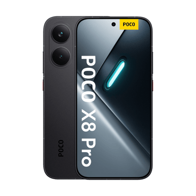 Xiaomi Poco X8 Pro 5G - 8 GB RAM, 512 GB, Pantalla 6,59'' 3500 nits, Batería 6500 mAh, Carga Rápida 100W, Cámara 50 MP Negro