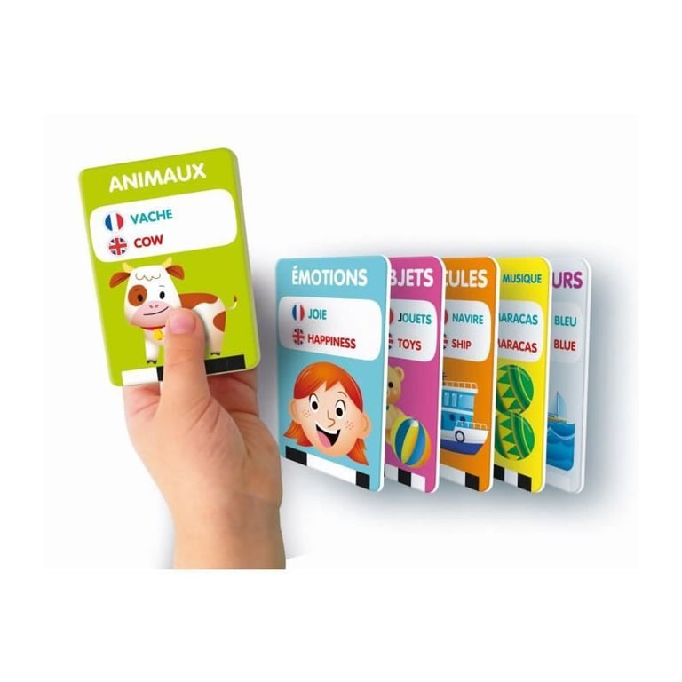 CLEMENTONI Mes 100 premiers mots Bilingue Jouets éducatifs 2 modes de jeux : Quiz et découverte Sons et comptines - vue 4