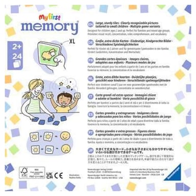 Mi primer juego de memoria - Mis juguetes favoritos para niños