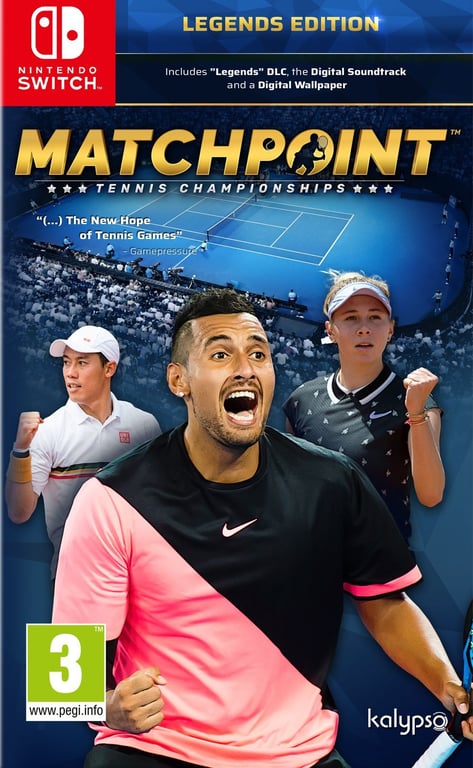 Matchpoint Tennis Championships Legends Editions Jeu Switch - vue 2