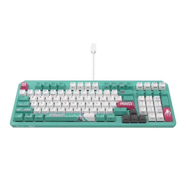 Asus Clavier TUF Gaming K3 Gen II Hatsune Miku Edition - vue 3