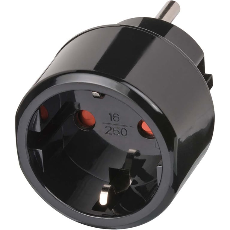 Adaptateur de Voyage Prise Europe vers États-Unis 15A Noir - Neuf