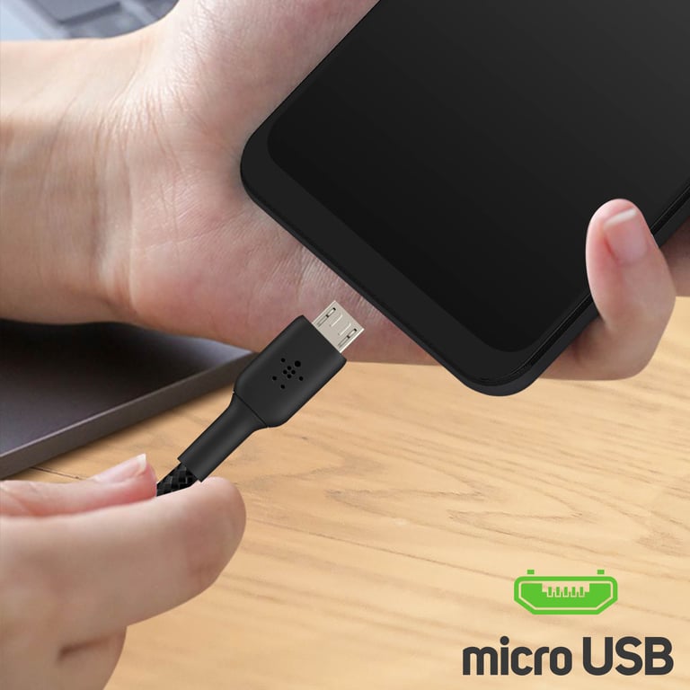 Belkin CAB007bt1MBK câble USB 1 m USB A Micro-USB A Noir - Neuf