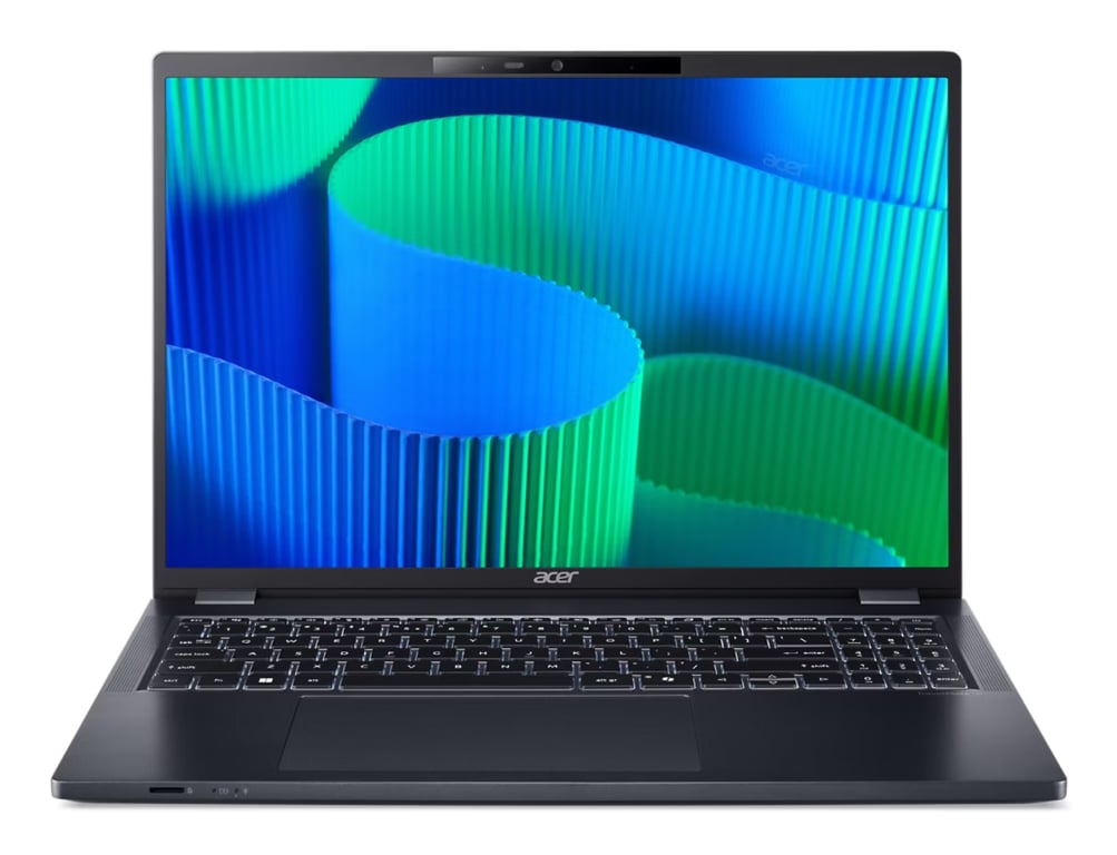 Acer TravelMate P4 TMP416-53-TCO-5424 Intel Core Ultra 5 125U Ordinateur portable 40,6 cm (16 ) WUXGA 16 Go DDR5-SDRAM 512 Go SSD Wi-Fi 6E (802.11ax) Windows 11 Pro Bleu - Neuf