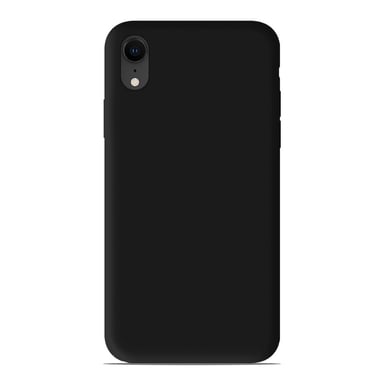 Coque silicone unie Mat Noir compatible Apple iPhone XR