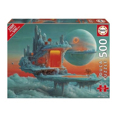 Puzzle - EDUCA - Planete de Feu et de Glace - 500 pieces - 68x48 cm - a partir de 10 ans
