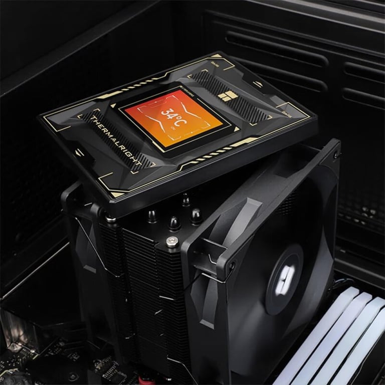 Thermalright Burst Assassin 120 Vision noir – ventirad CPU, 120 mm, 2 ventilateurs, écran IPS - Neuf
