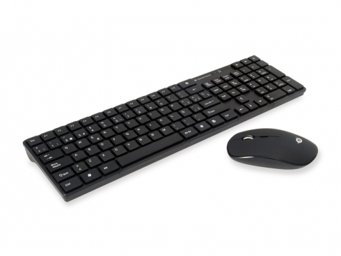 Conceptronic Orazio teclado Ratón incluido Hogar RF inalámbrico QWERTY Español Negro