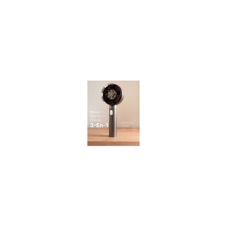Brosse de massage du cuir chevelu RENPHO WMC01 LED 6 modes 3 niveaux avec réservoir sérum Noir - Neuf