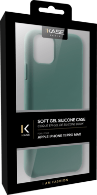 Coque en Gel de Silicone Doux pour Apple iPhone 11 Pro Max, Vert Mousse