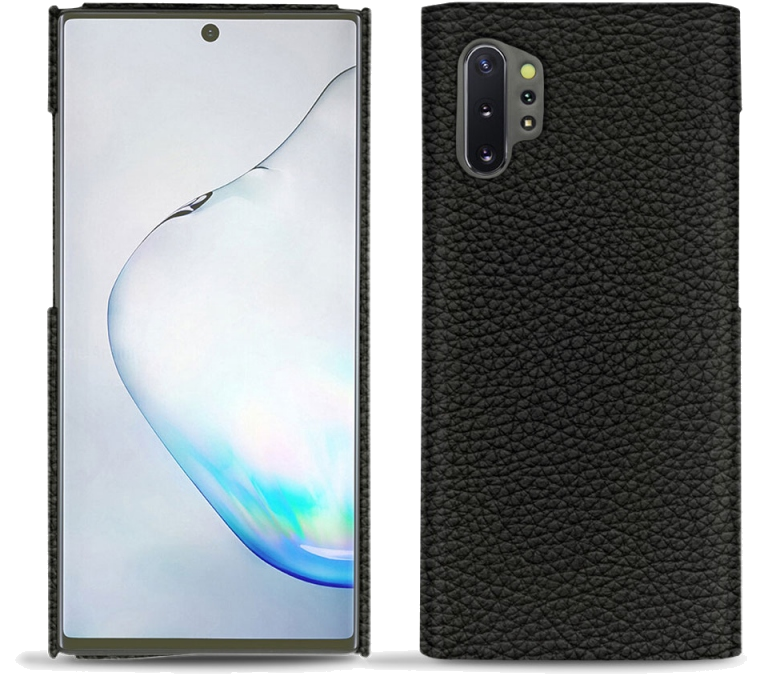 Coque cuir Samsung Galaxy Note10+ - Coque arrièreNoir