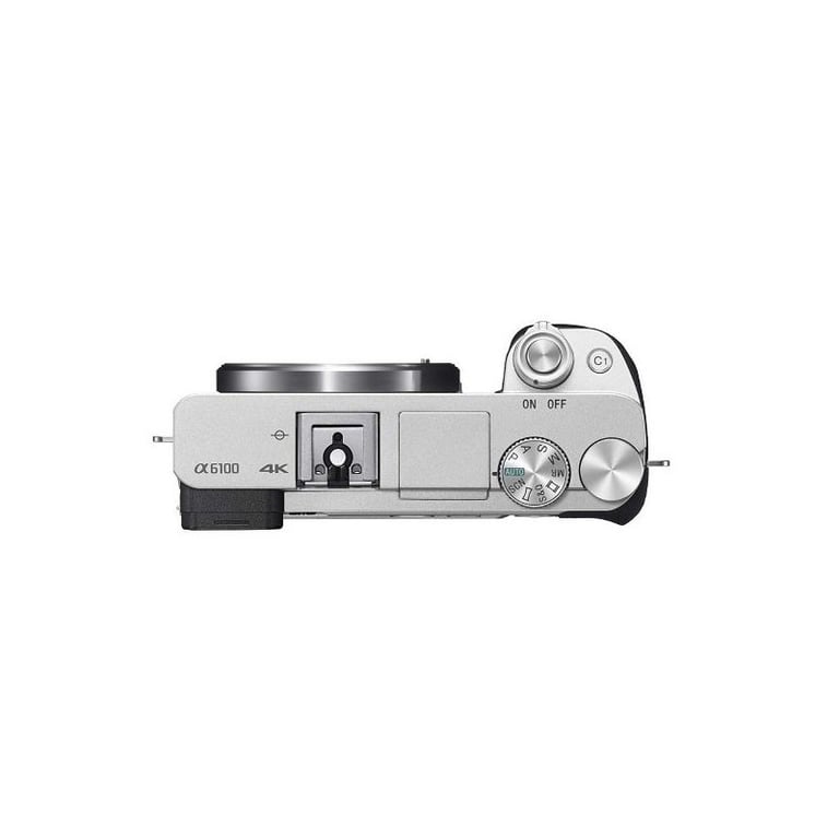 Appareil photo hybride Sony Alpha 6100 Argent + Objectif Sony E PZ 16 50 mm f 3.5 5.6 OSS - Neuf