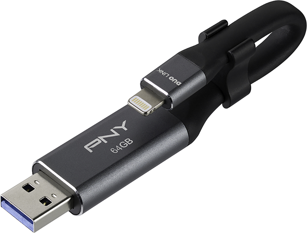 PNY Duo Link 3.0 lecteur USB flash USB Type A / Lightning 3.2 Gen 1 3.1 Gen 1 Neuf