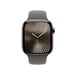 Apple Watch Series 10 (2024) GPS + Cellular, Cassa in Titanio Naturale da 42mm con Cinturino in Gomma S/M, Grigio