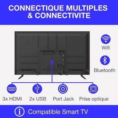 TV QLED - CELED43SVQLD25B6 - 43'' (109 cm) - UHD 4K 3840x2160 - SMART VIDAA - 3xHDMI - 2xUSB