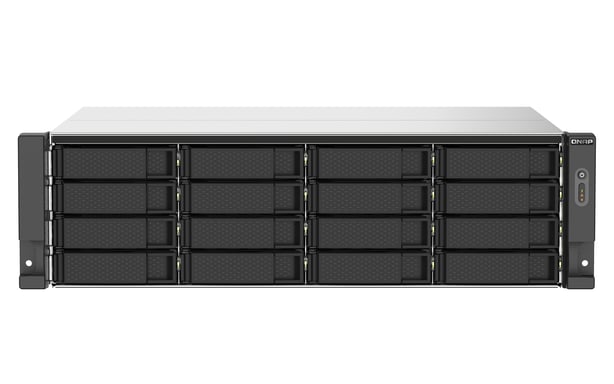 QNAP TS-1673AU-RP-16G serveur de stockage NAS Rack (3 U) Ryzen Embedded V1500B 16 Go DDR4 0 To QNAP QTS Noir, Gris