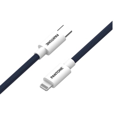 Pantone PT-CTL002-5N cable de conector Lightning 1,5 m Azul, Blanco
