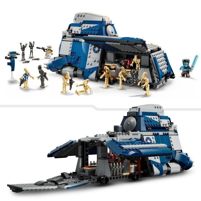 LEGO Star Wars 75435 The Clone Wars Le MTT des Séparatistes de la Bataille de Felucia Jouet Interactif avec Speeder 2 Minifigurines & 10 Figurines de Droïdes Cadeau pour Garçon ou Fan dès - vue 6