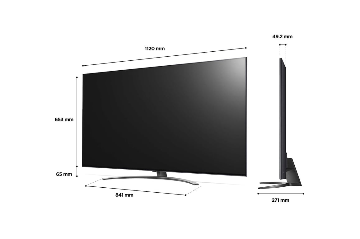 LG Mini-LED QNED816 Gris - vue 3