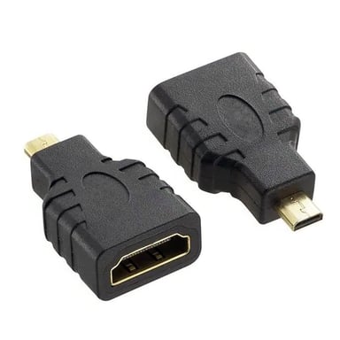 Techly Micro D HDMI - HDMI M/F Micro HDMI D Negro