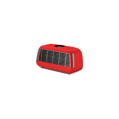 Radiateur céramique portable THOMSON Fifty Digital Vintage 1500W 2 niveaux Thermostat LED Télécommande Rouge
