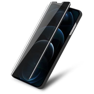 Coque pour Apple iPhone 13 PRO MAX en TOURMALINE NOIR Clear View Housse de protection Étui de protection miroir avec fonction de support Protection à 360 degrés