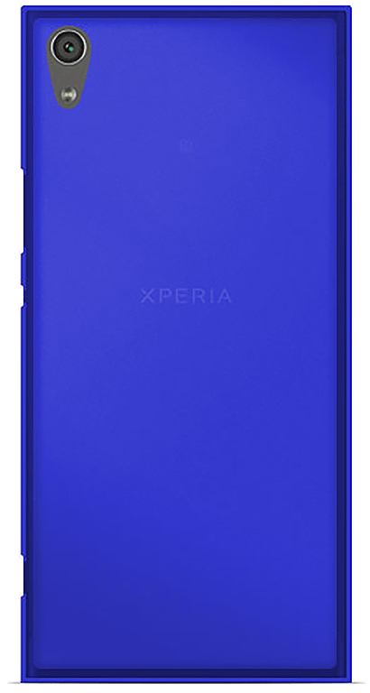 Coque silicone unie compatible Givré Bleu Sony Xperia XA1 Plus