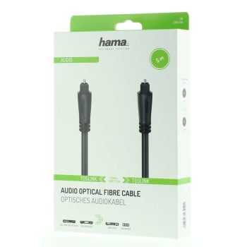 Cable de audio de fibra óptica, ODT (Toslink) enchufe macho, 5,0 m