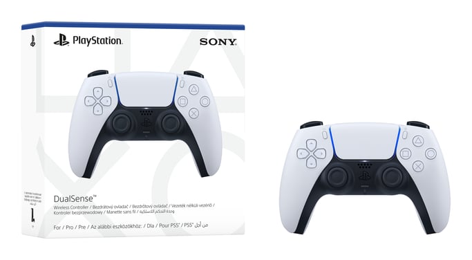 Sony DualSense V2 Negro, Blanco Bluetooth/USB Gamepad Analógico/Digital Android, MAC, PC, PlayStation 5, iOS