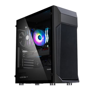 Zalman Z1 Plus ATX Mid Tower PC Case Preinstallato 2 ventole da 120 mm a LED blu nella parte anteriore 1 Midi Tower Nero