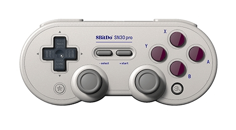 8Bitdo SN30 Pro G SNES Classic Gamepad - Gris