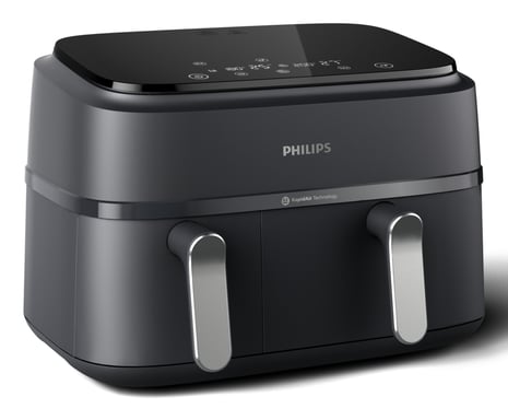 Philips 3000 series NA351/00 freidora Doble 9 L Independiente 2750 W Freidora de aire caliente Gris