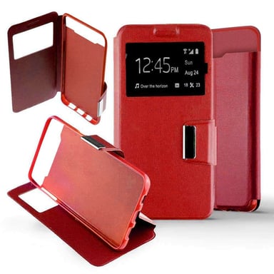 Etui Folio compatible Rouge Samsung Galaxy A80 / A90