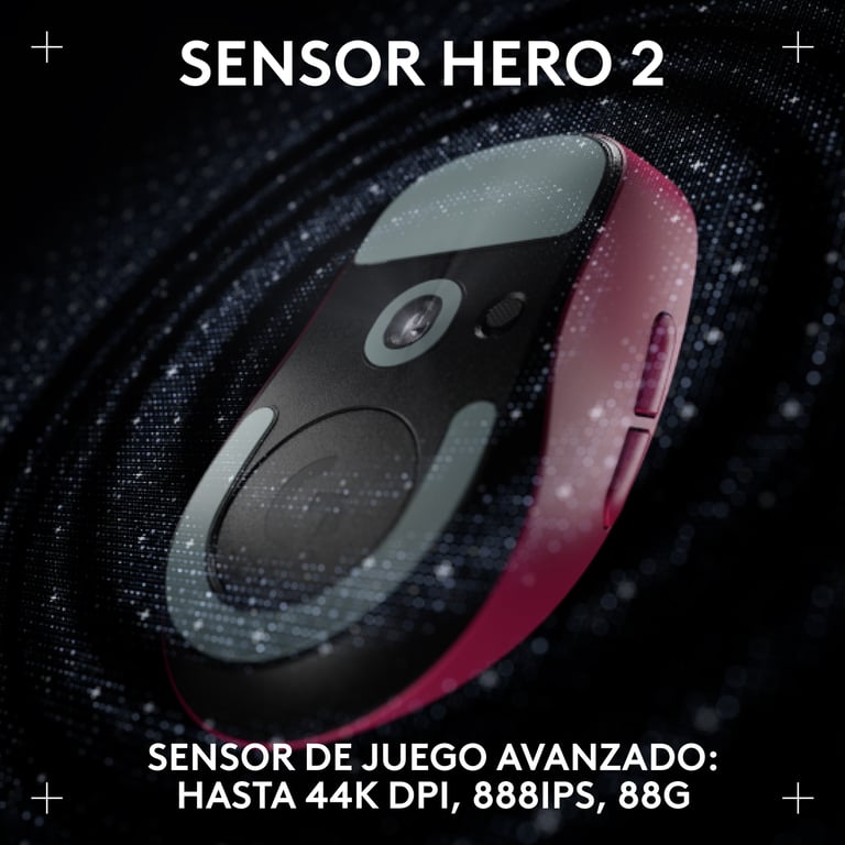 Logitech G PRO X SUPERLIGHT 2 DEX LIGHTSPEED gaming sans fil légère Pro Grade de 60 g avec 5 boutons programmables capteur 44k DPI 8K Polling recharge USB C pour PCMac - vue 8