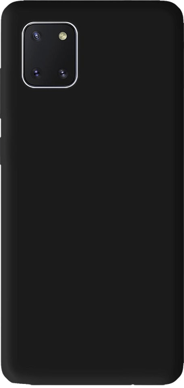 Coque silicone unie compatible Mat Noir Samsung Galaxy Note 10 Lite
