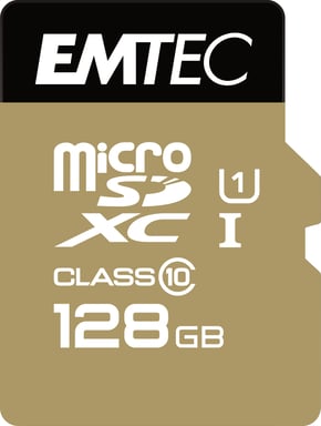 Memoria flash MicroSD Class10 Gold+ da 128 GB