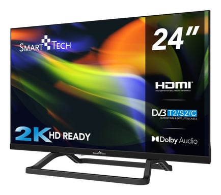 Smart-Tech 24HN01V3CA TV 61 cm (24'') HD Noir 200 cd/m²