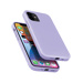 (O) Coque antichoc en gel de silicone doux pour Apple iPhone 12 mini, Violet Lilas