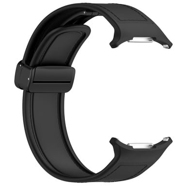 Bracelet en silicone avec fermoir magnétique pour Samsung Watch Ultra 47 mm Black