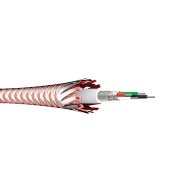 Cable de carga/datos reflectante, USB Tipo-C - USB-A, 1,5 m, rojo