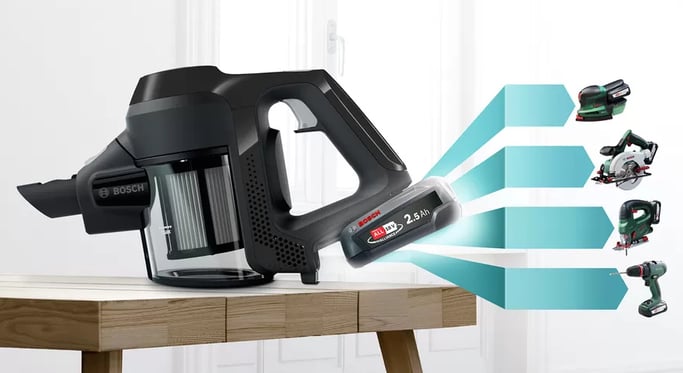 Bosch Serie 6 BBS611BSC aspiradora de mano Negro Bolsa para el polvo