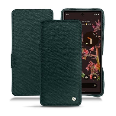 Housse cuir Google Pixel 6 -  - Vert - Cuir saffiano