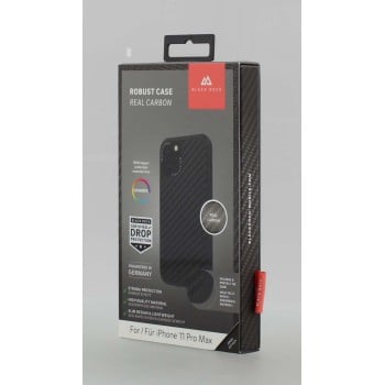 Coque de protection ''Robust Real Carbon'' pour iPhone 11 Pro Max, noir