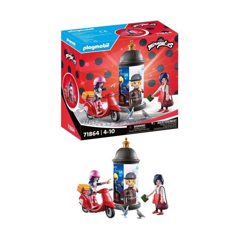 PLAYMOBIL 71864 Miraculous: Marinette a scooter & Kagami - Neuf